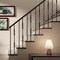 Nuvo Iron in Square x 44in Long Black Steel Interior Balusters - Single Collar and Spoon, 12PK SQI1CS-12MP - alternate 2